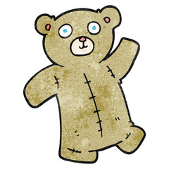 textured cartoon teddy bear