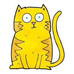 textured cartoon cat