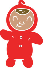 cartoon doodle human baby
