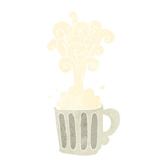 retro cartoon exploding beer