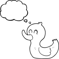 thought bubble cartoon cute duck