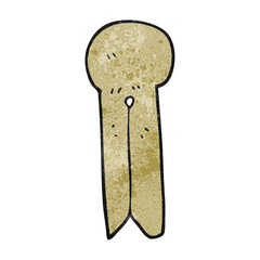 textured cartoon old style wooden peg