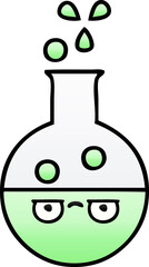 gradient shaded cartoon test tube