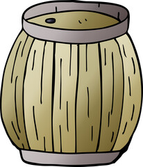 cartoon doodle beer barrel