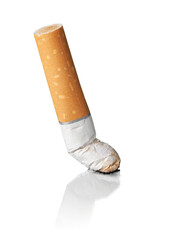 A cigarette butt, stop smoking concept