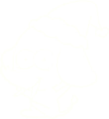 Tired Elephant Chalk Drawing