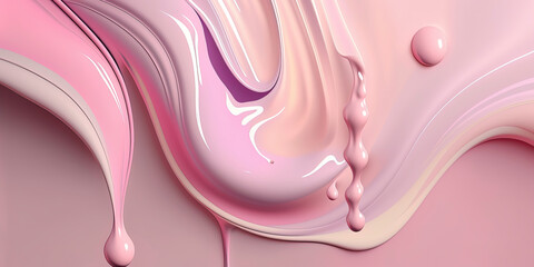 abstract liquid pink shapes. abstract background desing with pastel pink color