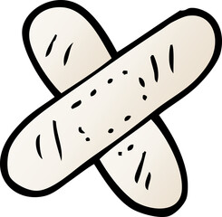 cartoon doodle medical sticking plaster