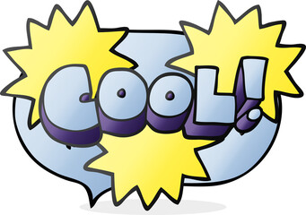 cool speech bubble cartoon symbol