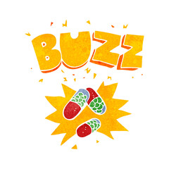 retro cartoon stimulant pills