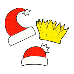 cartoon christmas hats