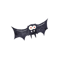 retro cartoon vampire bat