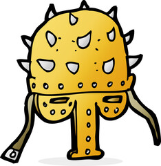 cartoon spiked helmet