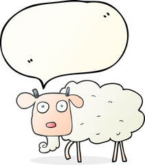 speech bubble cartoon goat