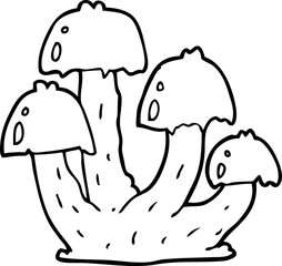 cartoon mushrooms