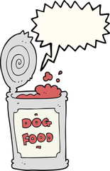 speech bubble cartoon dog food