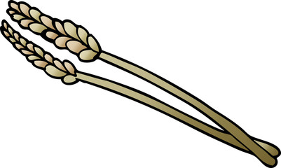 cartoon doodle wheat