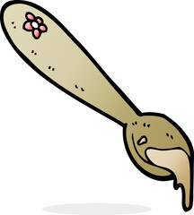 cartoon porridge spoon