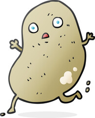cartoon potato running