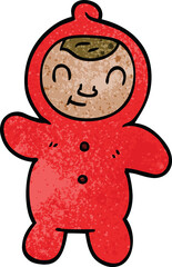 cartoon doodle human baby