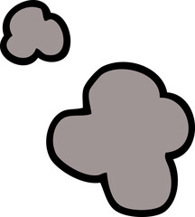 cartoon doodle poof of smoke