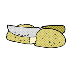 cartoon slicing bread