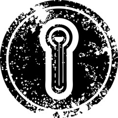 glass thermometer distressed icon