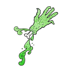 cartoon gross zombie hand