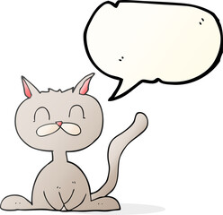 speech bubble cartoon cat