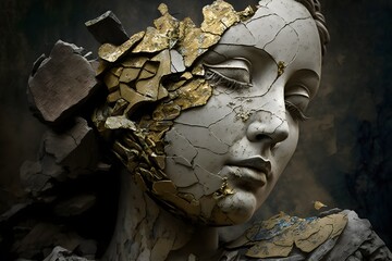 Kintsugi Broken Woman