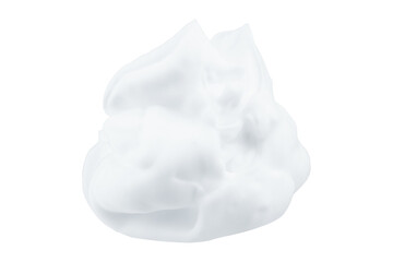 Shaving foam isolated on white background. Full Depth of field. Focus stacking. PNG - obrazy, fototapety, plakaty