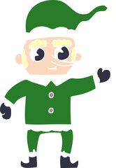 cartoon doodle christmas elf