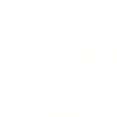 Music Ban Chalk Drawing