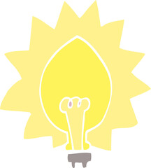 cartoon doodle light bulb