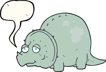speech bubble cartoon dinosaur