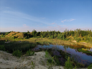 morning over the sand quarry