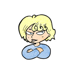 cartoon mean woman