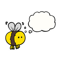 thought bubble cartoon bee