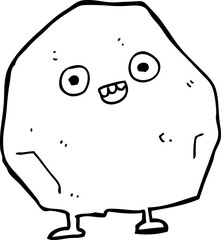 cartoon rock