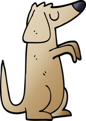 cartoon doodle dog
