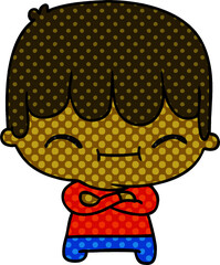 cartoon of kawaii cute boy
