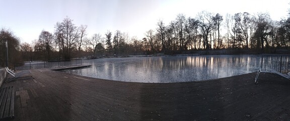 Teich im Elisabethpark  in Bad Liebenstein