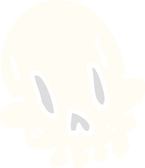 cartoon doodle funny skull