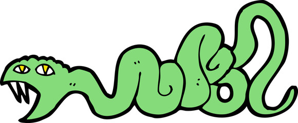 Obraz premium cartoon snake