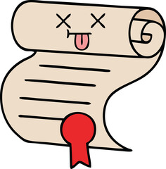 cute cartoon contract