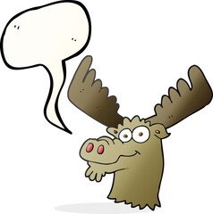 speech bubble cartoon moose
