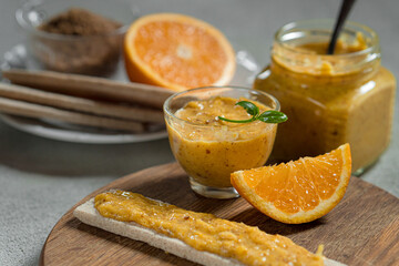 The process of making keto jam from oranges. Photo Recipe. Step by step recipe.