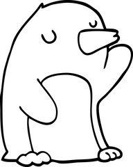 cartoon penguin