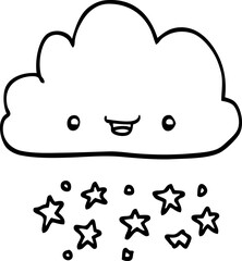 cartoon storm cloud