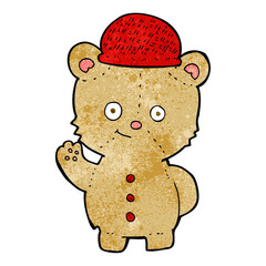 cartoon bear in hat